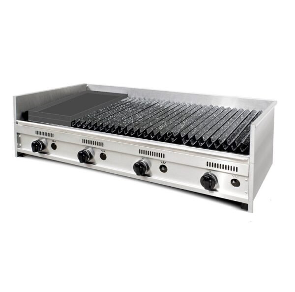 Parrilla Acero Inox Corbelli CFP 120 c/plancheta