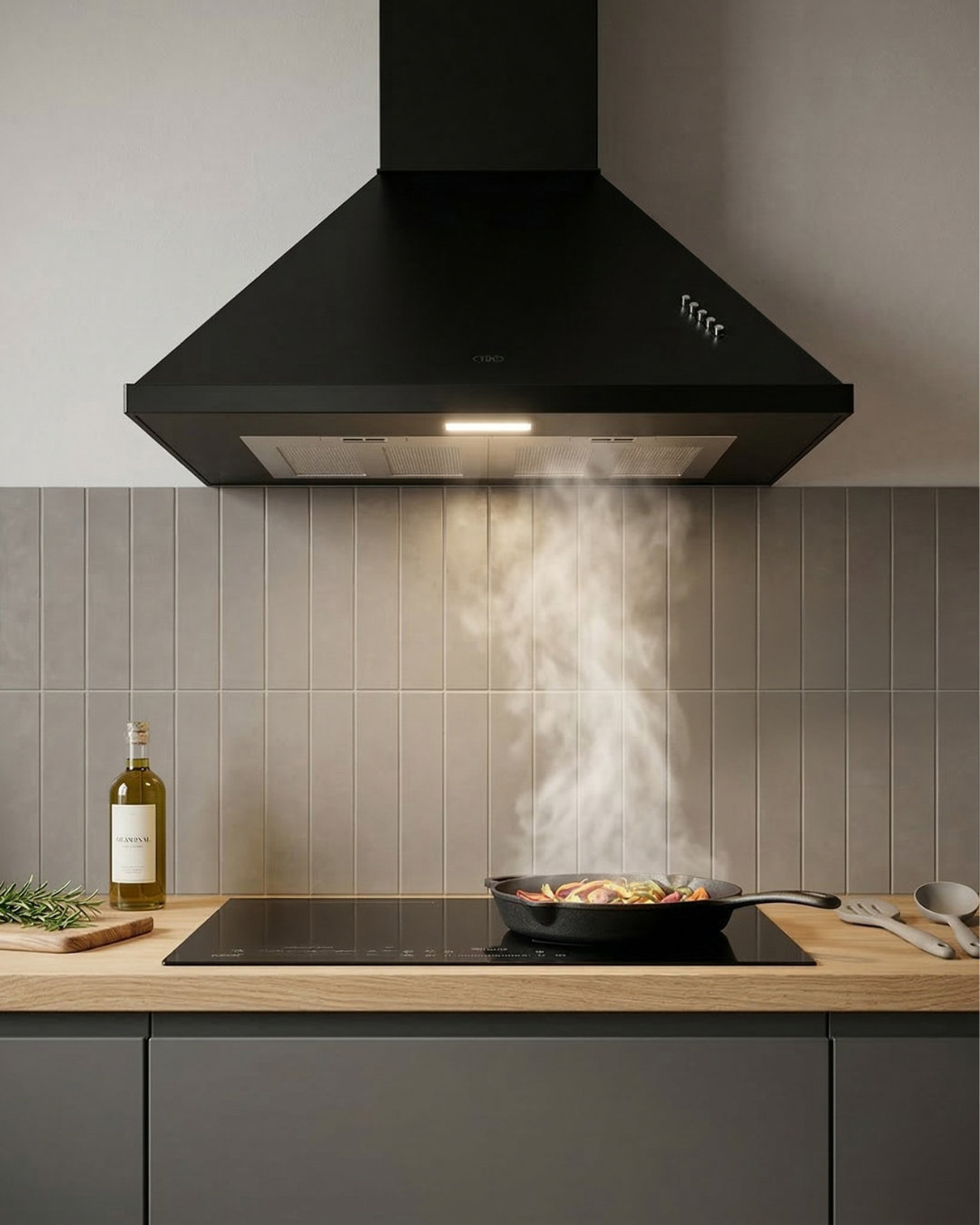 Campana Cocina TST Traful Negra 60cm - Imagen 3