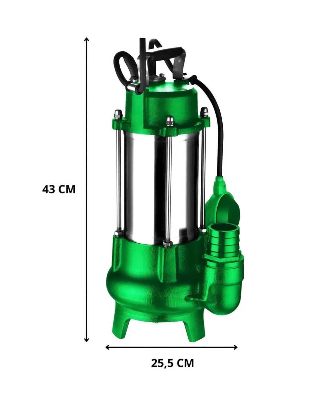 Drain 800 Plus Rowa 1 Hp Bomba Sumergible Para Aguas Residuales - Imagen 2