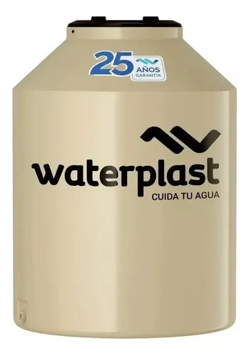 Tanque de agua Waterplast 1000L Tricapa Vertical Polietileno para Exteriores